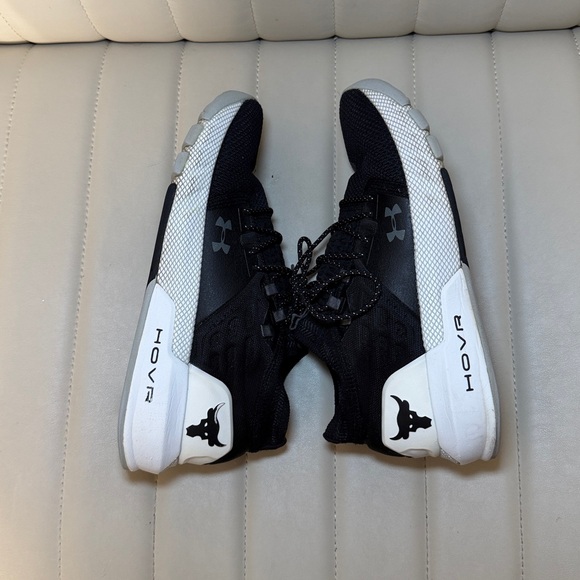 Under Armour Project Rock 4 Training ShoesBlack & White 9